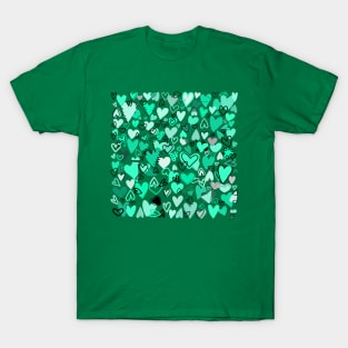 GREEN HEARTS T-Shirt